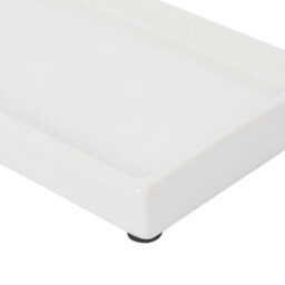 Harbour Housewares Ceramic Soap Dispenser Trays - White - Pack Of 2 - thumbnail 4