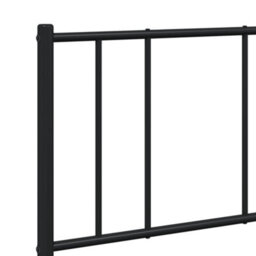 Berkfield Metal Bed Frame With Headboard Black 120X190 Cm 4Ft Small Double - thumbnail 9
