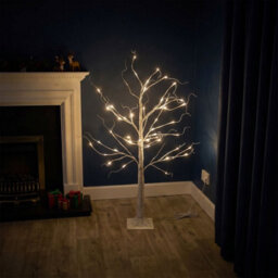 4Ft Led Lit Twig Christmas Tree With 56 Warm White Led Lights - thumbnail 2