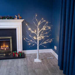 4Ft Led Lit Twig Christmas Tree With 56 Warm White Led Lights - thumbnail 3