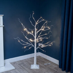 4Ft Led Lit Twig Christmas Tree With 56 Warm White Led Lights - thumbnail 4