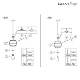 Pagazzi Lighting Pagazzi Skye 30Cm Sputnik Ball Easy-Fit Pendant - thumbnail 7