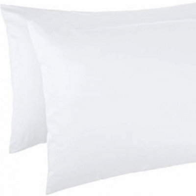 "Just So Home 65Cm 26"" Square Euro Continental Pillowcase Pair (White)"