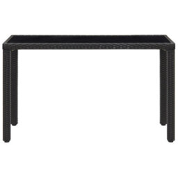 Walplus 5 Piece Outdoor Dining Set With Cushions Poly Rattan Black - thumbnail 5