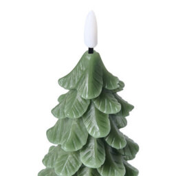 Beliani Set Of 3 Led Candles Veloura Christmas Tree 16 Cm Green - thumbnail 7