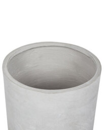 Beliani Messene Round Fibre Clay Plant Pot, Indoor & Outdoor Use, 51X51X50 Cm, Grey - thumbnail 7