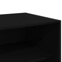 Walplus Wardrobe With Shelf Black Oak 100 X 50 X 200 Cm Engineered Wood - thumbnail 8