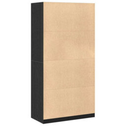 Walplus Wardrobe With Shelf Black Oak 100 X 50 X 200 Cm Engineered Wood - thumbnail 5