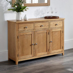 Oakham Premium Kinloch Large Sideboard In Oak - thumbnail 3