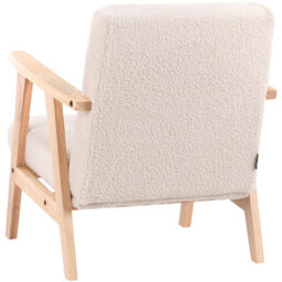 Beliani Kids Armchair Linde Boucle Light Beige - thumbnail 6