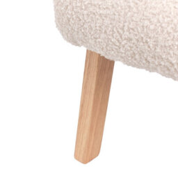 Beliani Kids Armchair Linde Boucle Light Beige - thumbnail 9