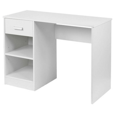 1 Drawer Wooden Bedroom Computer Work Table Office Desk Dressing Jewellery Uni - image 1