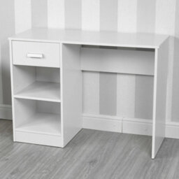 1 Drawer Wooden Bedroom Computer Work Table Office Desk Dressing Jewellery Uni - thumbnail 4