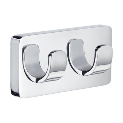 Smedbo Polished Chrome Towel Hooks Wall Mounted Bathroom Storage - image 1