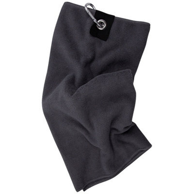 Towel City Microfibre Golf Towel Steel Grey (One Size)