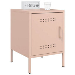 Berkfield Bedside Cabinets 2 Pcs Pink 36X39X50.5 Cm Steel - thumbnail 3
