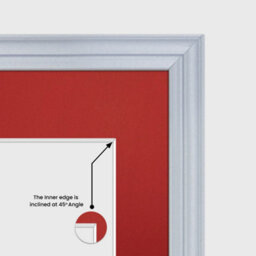 AK Frames 16X8 Silver Classic Multi Photo Frame With Crimson Mount - Holds 3 Apertures (3X) 7X5 Photos - thumbnail 7