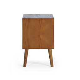 Julian Bowen Lowry 2 Drawer Bedside - Cherry Ash - thumbnail 6