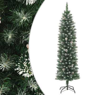 Berkfield Artificial Slim Christmas Tree With Stand 150 Cm Pvc - image 1