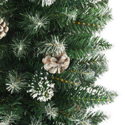 Berkfield Artificial Slim Christmas Tree With Stand 150 Cm Pvc - thumbnail 4
