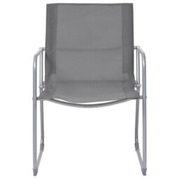 Walplus 4 Piece Garden Lounge Set Fabric & Steel Grey - thumbnail 7