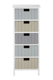 Orsina Stylish White 5 Drawers Chest, Modern Chest Of Drawers For Livingroom, Minimalist Storage Chest For Lounge - thumbnail 6