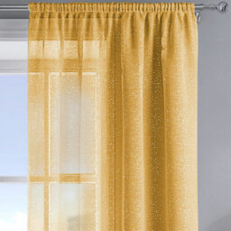 Velosso Alessandria Sparkle Slot Top Voile Panel - Yellow