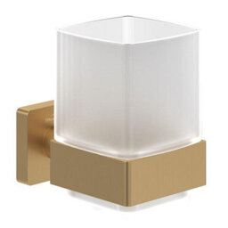 Villeroy & Boch Elements Striking Tumbler And Holder Brushed Gold