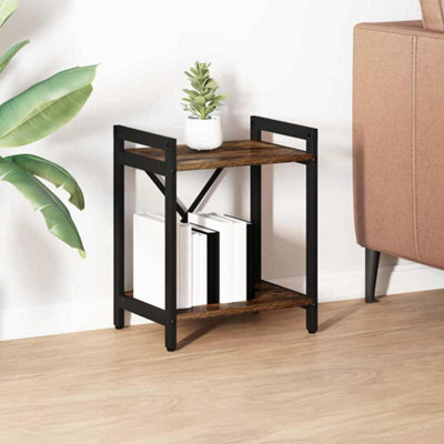 Berkfield Bookcase Smoked Oak 40 X 30 X 48.5 Cm Engineered Wood - image 1
