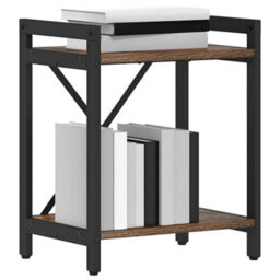 Berkfield Bookcase Smoked Oak 40 X 30 X 48.5 Cm Engineered Wood - thumbnail 3