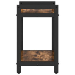 Berkfield Bookcase Smoked Oak 40 X 30 X 48.5 Cm Engineered Wood - thumbnail 6