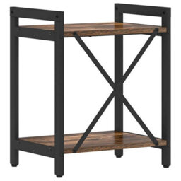 Berkfield Bookcase Smoked Oak 40 X 30 X 48.5 Cm Engineered Wood - thumbnail 7
