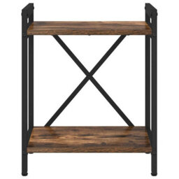 Berkfield Bookcase Smoked Oak 40 X 30 X 48.5 Cm Engineered Wood - thumbnail 5