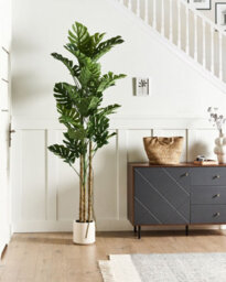 Beliani Artificial Plant Monstera Plant 221 Cm Green - thumbnail 2