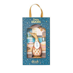 Dcuk Dinky Baker Design Wooden Duck Ornament - Hand Crafted, Gift Boxed, Natural Wood, 10.5 X 3.5 Cm - thumbnail 1