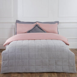 Ohs Teddy Fleece Weighted Blanket - Silver Grey, 125 X 180Cm - 6Kg - thumbnail 2
