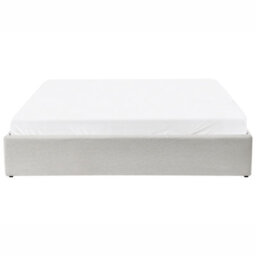 Beliani Ottoman Bed Without Headboard Fabric Dinan 180 X 200 Cm (Eu Super King) Light Beige - thumbnail 6