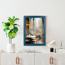 AK Frames Sleek A3 Navy Blue Thin Modern Picture Frame - Slim And Design For Posters, Prints And Photos - Elegant Wall Frame Decor - thumbnail 4