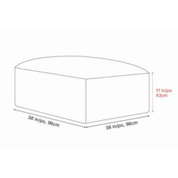 Valencia Nathan Full Aniline Leather Lounge Ottoman Sofa Caramel Brown Color Fsc Pine Wood Top Stitched Seam - thumbnail 3