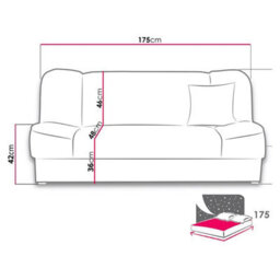Gabi Comfortable 3 Seater Sofa Bed With Storage And Sleeping Function Yellow - thumbnail 4