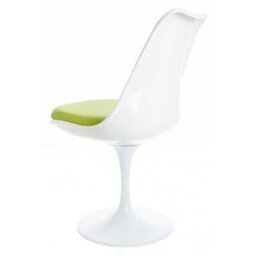 Fusion Living Tulip Set - Marble Large Circular Table And Four Chairs With Pu Cushion Green - thumbnail 6