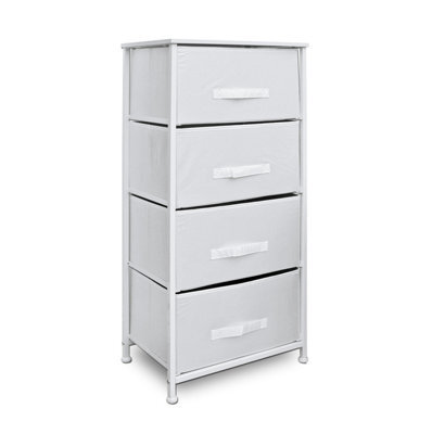 Clarisworld Drawers Storage Tower Dresser - Wood Top, Sturdy Steel Frame, Organizer Unit For Bedroom, Hallway, Entryway, Closets - image 1