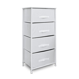 Clarisworld Drawers Storage Tower Dresser - Wood Top, Sturdy Steel Frame, Organizer Unit For Bedroom, Hallway, Entryway, Closets - thumbnail 1