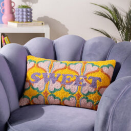 Heya Home Sweet Knitted Feather Filled Cushion - thumbnail 5
