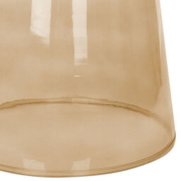 Beliani Side Table Caldera Glass Golden Brown - thumbnail 6