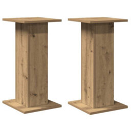 Walplus Speaker Stands 2 Pcs Artisian Oak 30X30X60 Cm Engineered Wood - thumbnail 2