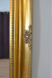 Mirroroutlet Hamilton Vintage Gold Antique Design Leaner Mirror 168 X 107Cm - thumbnail 5