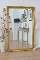 Mirroroutlet Hamilton Vintage Gold Antique Design Leaner Mirror 168 X 107Cm - thumbnail 3