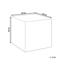 Wyld And Coco Outdoor Led Cube Floor Lamp White Ip54 Waterproof With Remote, 39 X 39 X 39 Cm - thumbnail 3