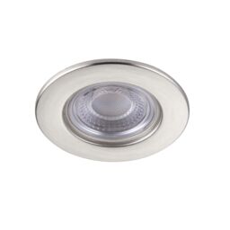 GoodHome Drexler Satin Nickel Effect Fixed Led Fire-Rated Neutral White Downlight Ip65, Pack Of 10 - thumbnail 3